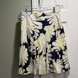 INC International Concepts Navy and White A-Line Skirt